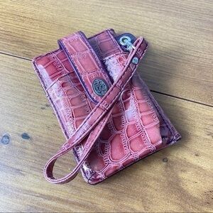 Vintage  Metropolitan Faux Crocodile Phone Wallet
